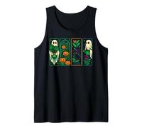 Fantasma con Piante, Carino Hippie Fantasma Pianta Mamma Halloween Canotta