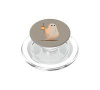 Fantasma con una lanterna Kawaii per gli amanti di Halloween PopSockets PopGrip per MagSafe