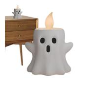 Fantasma Decor | Statua Spiritello Portacandele,Ornamento Artigianale Halloween in Resina per Casa Ufficio Camera Bagno Ingresso Soggiorno