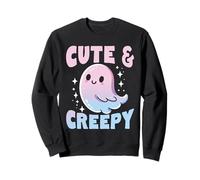 Fantasma dei cartoni animati super carino, Kawaii Halloween Pastel Goth Felpa