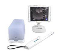 Fantasma della prostata guidato da ultrasuoni - Modello di addestramento riutilizzabile e simulatore per esercitarsi nella rilevazione della prostata (Sonda + vecchio tablet (programma) + supporto)