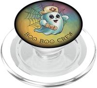 Fantasma dell'infermiera dell'equipaggio Boo Boo Halloween PopSockets PopGrip per MagSafe