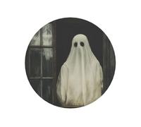 Fantasma di Halloween che guarda fuori dai magneti magnetici rotondi del frigorifero della finestra per il bene durevole della cucina con magnetismo duraturo