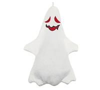 Fantasma di Halloween con luce da 8, 7 pollici che balla e parla imitando il giocattolo del fantasma con corda sospesa per pendente per zaino da ragazzo e ragazza, espressioni del viso casuali