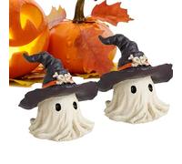 Fantasma di Halloween, decorazione fantasma, divertente indossare un cappello, per , , casa, giardino, notte, festa, cucina, mensola interna
