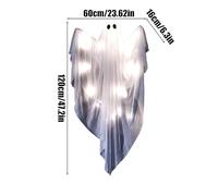 Fantasma di Halloween,Decorazioni Fantasma con Illuminazione Regolabile per Interni | Statua Brillante E Spaventoso Con Suoni Per Uso Interno Ed Esterno In Casa Finestra Portico Porta Feste Notturne