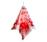 Fantasma di Halloween illuminato, decorazione volante raccapricciante, design illuminato a LED e sanguinante, leggero e spettrale per case infestate, stanze di fuga, portico anteriore o decorazioni