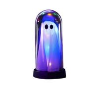 Fantasma di Halloween in cloche, fantasma luminoso con luci a LED Adotta un fantasma in un barattolo, carino fantasma di Halloween con luce per la casa, cucina, mensola del tavolo, decorazione per