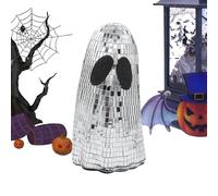 Fantasma di palla da discoteca - Figura fantasma di Halloween con glitter, mostra fantasmi luminosi per interni, decorazione divertente di Halloween | Vassoio decorativo per la casa, Rep