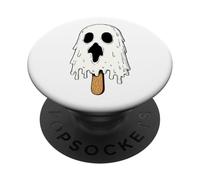 Fantasma Divertente Gelato Halloween PopSockets PopGrip Adesivo