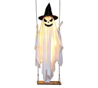 Fantasma Dondolante Illuminato Setoso Spaventoso Leggero Alimentato a