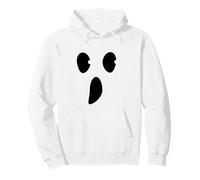 Fantasma Faccia Sciocca Spettrale Felpa con Cappuccio