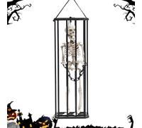Fantasma gabbia di prigioniero di Halloween, ornamento fantasma della gabbia del prigioniero, il ciondolo fantasma spaventoso della gabbia del prigioniero, Gag Joke Prank Props Decorazione