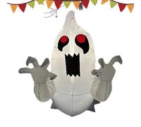 Fantasma Gonfiabile Ornamento Spaventoso Luminoso che Esce dalla Finestra | Addobbo Halloween Fantasma Gonfiabile per Giardino Prato Portico Casa Stregata