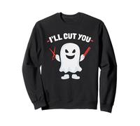 Fantasma Halloween Barbiere Stilista Parrucchiere I Will Cut You Felpa