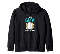 Fantasma Halloween Ghosts Spirits I Am Spook And You Felpa con Cappuccio