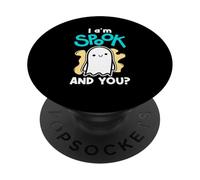 Fantasma Halloween Ghosts Spirits I Am Spook And You PopSockets PopGrip Adesivo