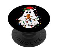 Fantasma Halloween Merry Christmas Gingerbread Xmas Santa PopSockets PopGrip Adesivo