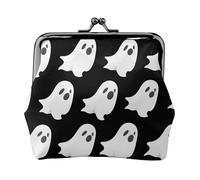 Fantasma Halloween Modello Stampa Delle Donne Bacio Lock Coin Pouch, Mini Portafoglio Per Carte E Rossetto, Morbido Borsa Compatta