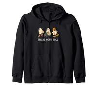 Fantasma Halloween This Is How I Roll Ragazzi Ragazze Bambini Felpa con Cappuccio