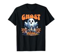 Fantasma Haunted House Midnight Vintage Spettrale Halloween Ghost Maglietta