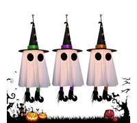 Fantasma Illuminato di Halloween 3 Pezzi Decorazioni Halloween per la Casa