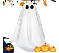 Fantasma Illuminato | Fantasma Spettrale Illuminato a LED per Interni ed Esterni - Atmosfera Festiva per Giardino Finestra Feste