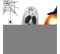 Fantasma Palla Disco Decorazione - Addobbo Halloween, Ornamento Interno | Scenografia Brillante per Tavolo Salotto Mensole Festa Terrore Casa Stagionale Notturna