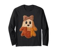 Fantasma Patchwork Carino con Fiocco Design Maglia a Manica