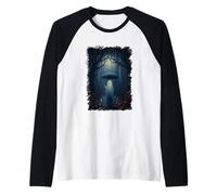 Fantasma sotto la Pioggia sotto l'ombrello Maglia con Maniche Raglan