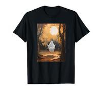 Fantasma su Un Altalena nella Foresta Vintage Gothic Foglio Fantasma Maglietta