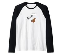 Fantasma, terapeuta Divertente Fantasma sul Divano Halloween Pun Maglia con Maniche Raglan