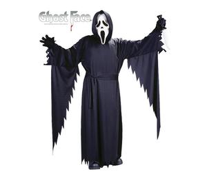 Fantasma Viso Scream Costume Ufficiale Bambini Autorizzato + Maschera Halloween