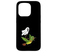 Fantasma volante che cammina colibrì uccello zoo animale divertente carino Custodia per iPhone 15 Pro