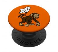 Fantasma volante che cammina scimmia primate - animale dello zoo divertente carino PopSockets PopGrip Adesivo