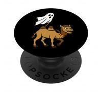 Fantasma volante che cammina un cammello - animale dello zoo divertente carino PopSockets PopGrip Adesivo