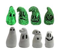 Fantasmagoriche Statuine Fosforescenti al Buio,Luminescente al Buio Fantasma Halloween Miniature Statuine | 8 Pezzi Piccole Statue Decorative Per Festività Stagionali Da Esterno Giardino Festa Patio