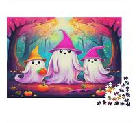 Fantasmagorici Spettri Puzzle 1000 Pezzi Puzzle per Adulti Tema Halloween Gioco per Famiglia 38x26cm/1000pcs