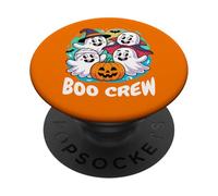 Fantasmi amichevoli carini e divertenti di Halloween The Boo Crew PopSockets PopGrip Adesivo