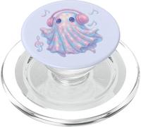 Fantasmi Cuffie Amante della musica kawaii pastello ragazze PopSockets PopGrip per MagSafe