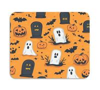 Fantasmi e tombe di Halloween modello su arancione assorbente terra diatomacea stuoia asciugatura rapida scolapiatti tappetino accessori da banco