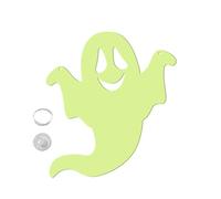 Fantasmi sospesi - Grande luce decorativa - Spirito luminoso - Display da appendere | Illuminazione a LED su entrambi i lati | Si illumina al buio al buio per finestre, pareti, porte, cortili