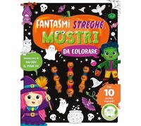 Fantasmi, streghe, mostri da colorare. Ediz. illustrata. Con 10 pastelli impilabili