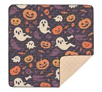 Fantasmi su sfondo scuro Halloween grande elegante per pavimento lavabile imbottito tappetino per bambini