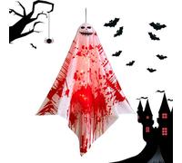 Fantasmi volanti e luminosi di Halloween per porte - ornamento da appendere, decorazione illuminata | Aumenta gli accessori di Halloween per la casa, l'atmosfera spaventosa | Fantasma LED per interni