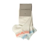 SG Fantasmini uomo EMPORIO ARMANI 3 paia calze cortissime cotone con logo artico
