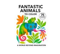 Fantastic Animals: 75 original illustrations to color in a world beyond imagination