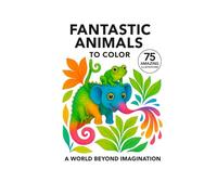Fantastic Animals: 75 original illustrations to color in a world beyond imagination