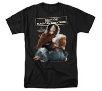 Fantastic Beasts 2 Cuddle Puddle T-Shirt Uomo Nero Manica Corta Licenziata