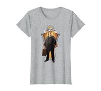 Fantastic Beasts And Where to Find Them Jacob Kowalski Maglietta, Donna, Grigio Melange, XL